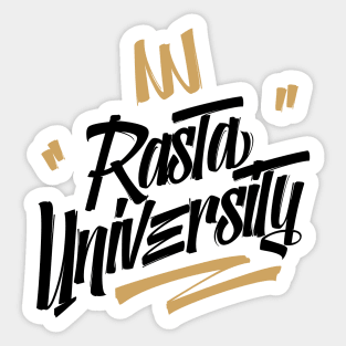 Rasta University Graffiti Tag Style Reggae Sticker